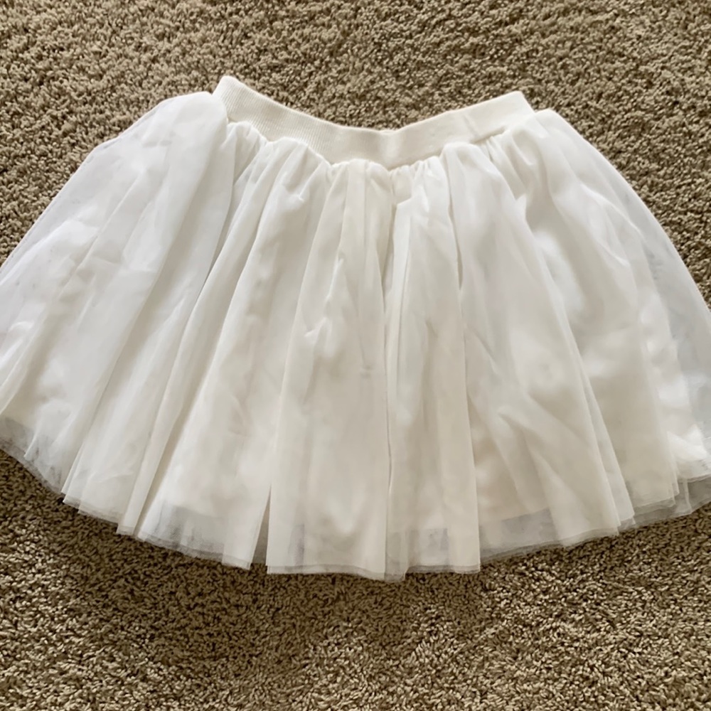 White Net Layered Skirt